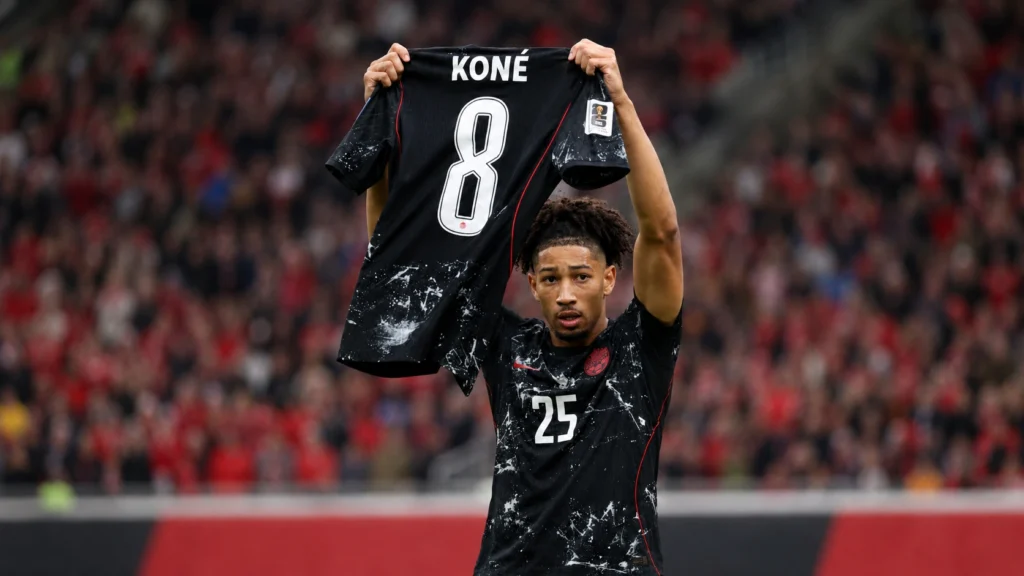 Canadá 6-0 Catar Mundial 2026, Gol celerado con la camiseta de Koné