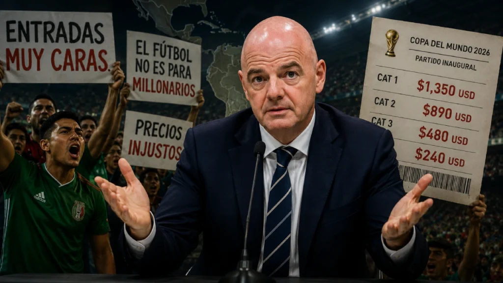 Gianni Infantino defendiendo los precios de las entradas del Mundial 2026